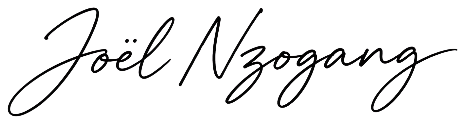 Signature de Joël Nzogang
